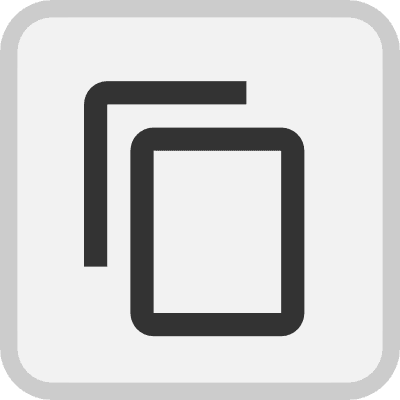 Picture of the button to copy the project's API key to the clipboard.