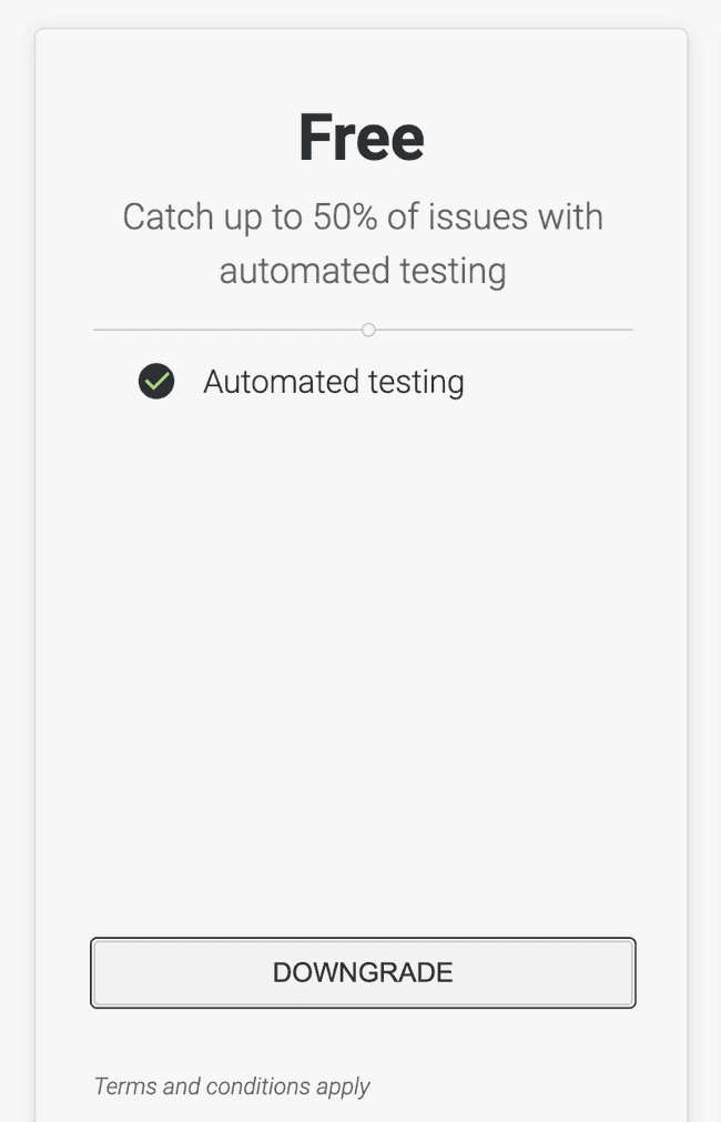 Downgrade axe DevTools Extension single subscription