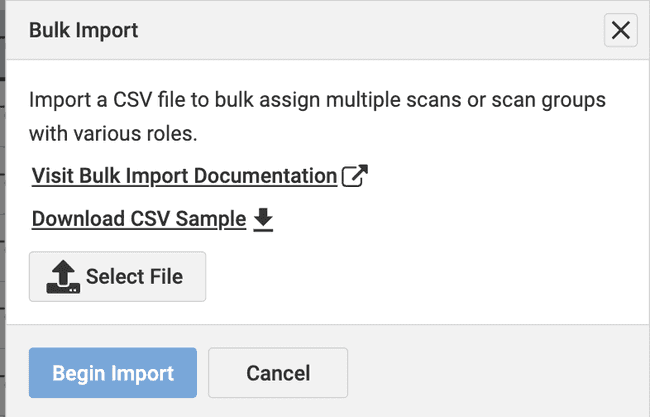 Bulk Import