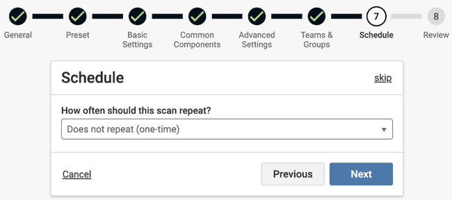 Schedule a Scan
