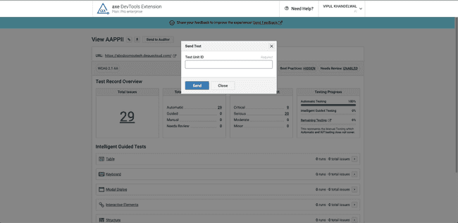 Send data to Auditor